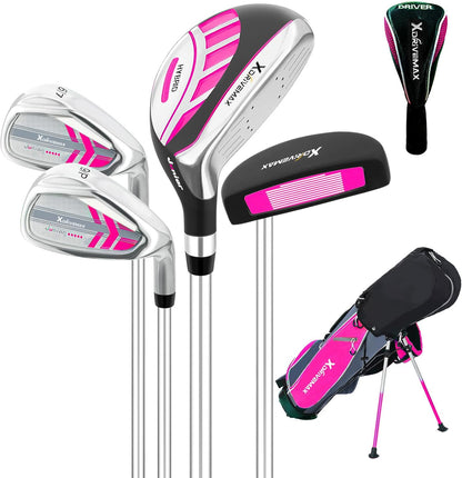Junior Golf Club Set for Kids Ages 4-12, 5-6 Piece Right Hand Set with Stand Bag