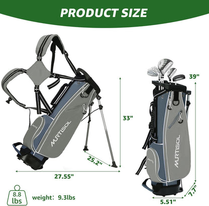 Junior Golf Club Set for Kids Ages 4-12, 5-6 Piece Right Hand Set with Stand Bag