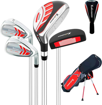 Junior Golf Club Set for Kids Ages 4-12, 5-6 Piece Right Hand Set with Stand Bag