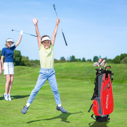 Junior Golf Club Set for Kids Ages 4-12, 5-6 Piece Right Hand Set with Stand Bag