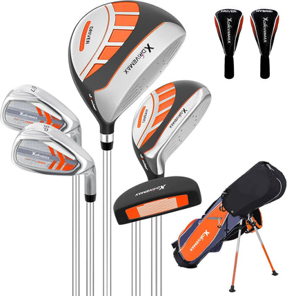 Junior Golf Club Set for Kids Ages 4-12, 5-6 Piece Right Hand Set with Stand Bag