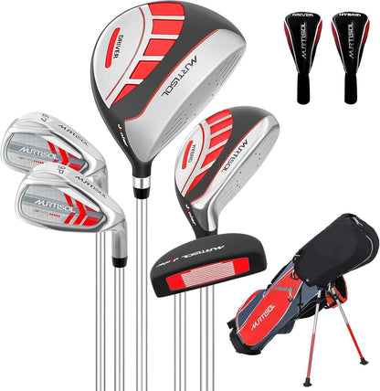 Junior Golf Club Set for Kids Ages 4-12, 5-6 Piece Right Hand Set with Stand Bag