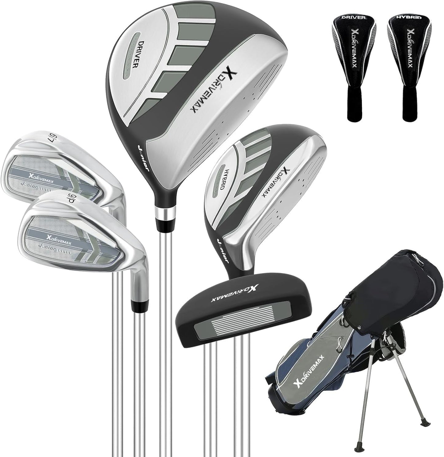 Junior Golf Club Set for Kids Ages 4-12, 5-6 Piece Right Hand Set with Stand Bag