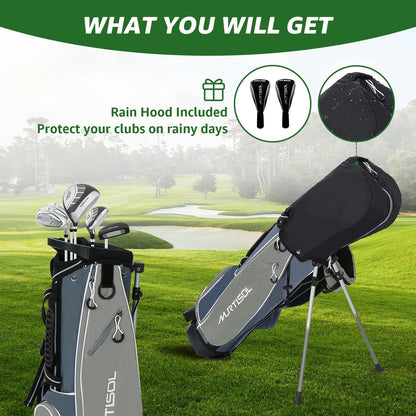 Junior Golf Club Set for Kids Ages 4-12, 5-6 Piece Right Hand Set with Stand Bag