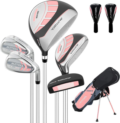 Junior Golf Club Set for Kids Ages 4-12, 5-6 Piece Right Hand Set with Stand Bag
