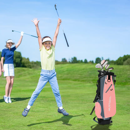 Junior Golf Club Set for Kids Ages 4-12, 5-6 Piece Right Hand Set with Stand Bag