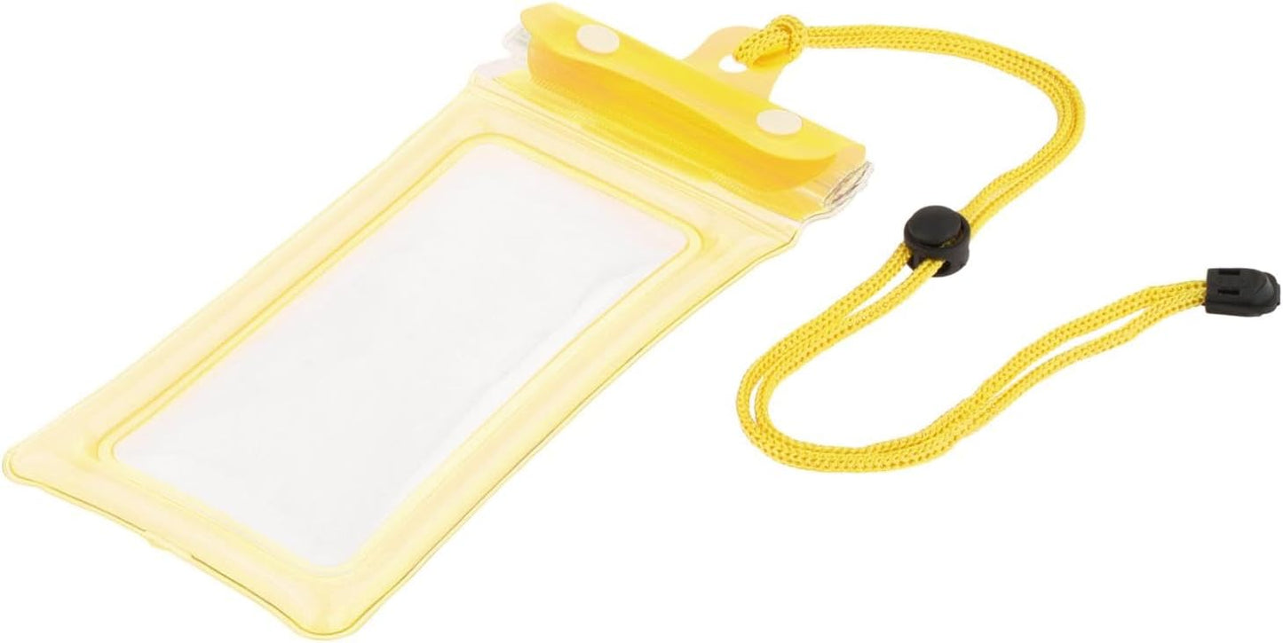 Waterproof Phone Holder with Lanyard for Water Activities, Yellow