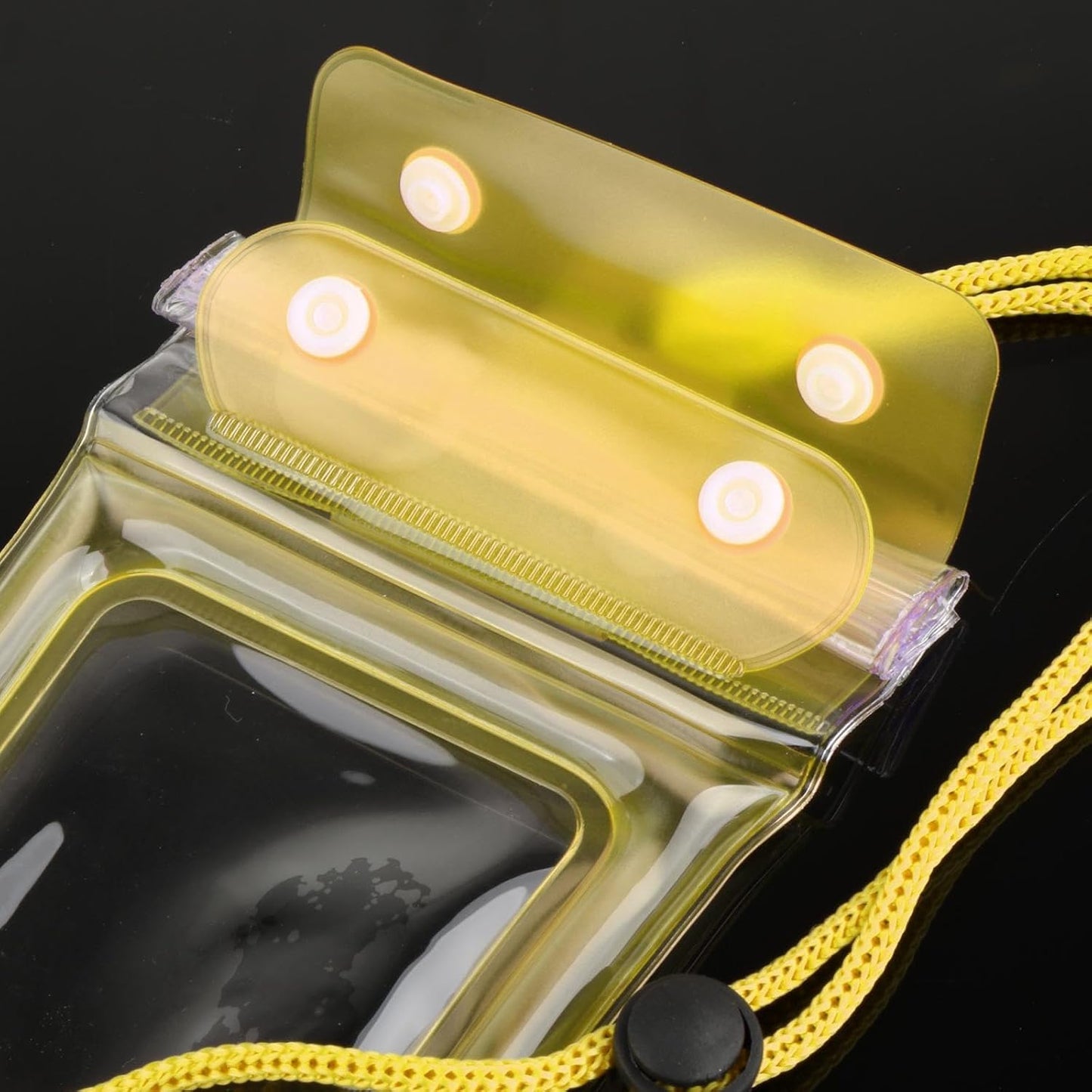 Waterproof Phone Holder with Lanyard for Water Activities, Yellow