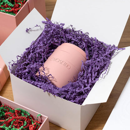 1/2 LB Crinkle Cut Paper Shred Filler 8 oz Purple Shredded Paper | Crinkle Paper Filler for Gift Box Basket Bag - Grass Cushion Stuffing for Mother's Day, Easter Holiday Packaging Wrapping