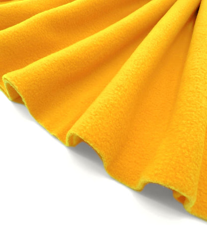 Polar Fleece Fabric by the Yard – Soft Anti-Pill, Warm & Cozy Material for Blankets, Clothing, Crafts, Pet Beds & DIY Sewing – 60” Wide, Solid (Yellow, 2 Yard)