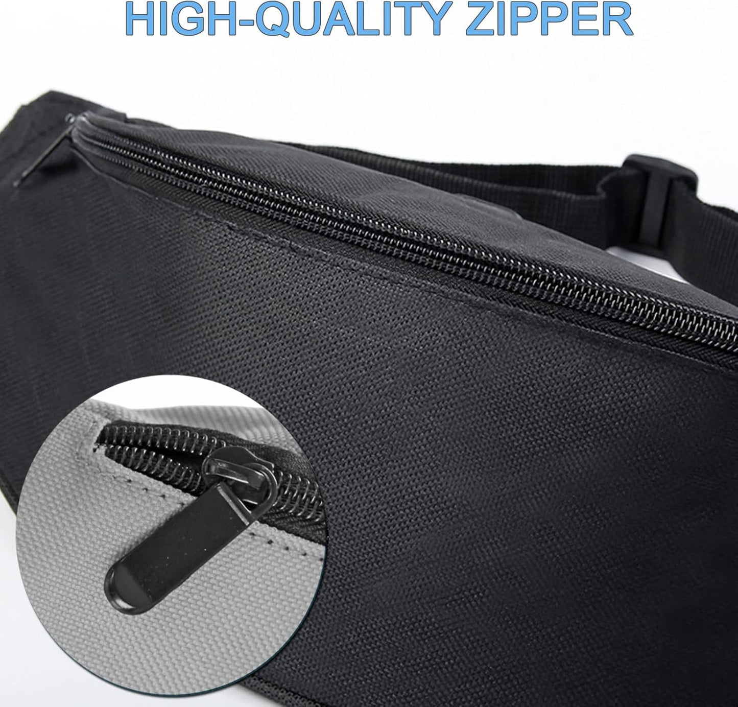 Crossbody Fanny Pack for Men&Women,Large Waist Bag & Hip Bum Bag with Adjustable Strap for Outdoors Workout Traveling Casual Running Hiking Cycling