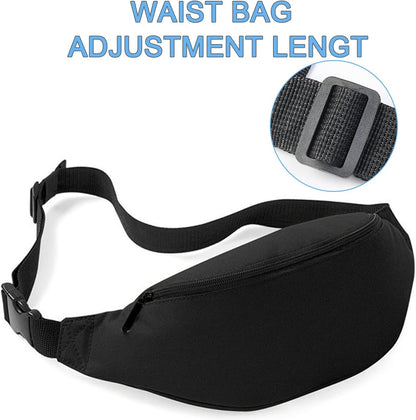 Crossbody Fanny Pack for Men&Women,Large Waist Bag & Hip Bum Bag with Adjustable Strap for Outdoors Workout Traveling Casual Running Hiking Cycling