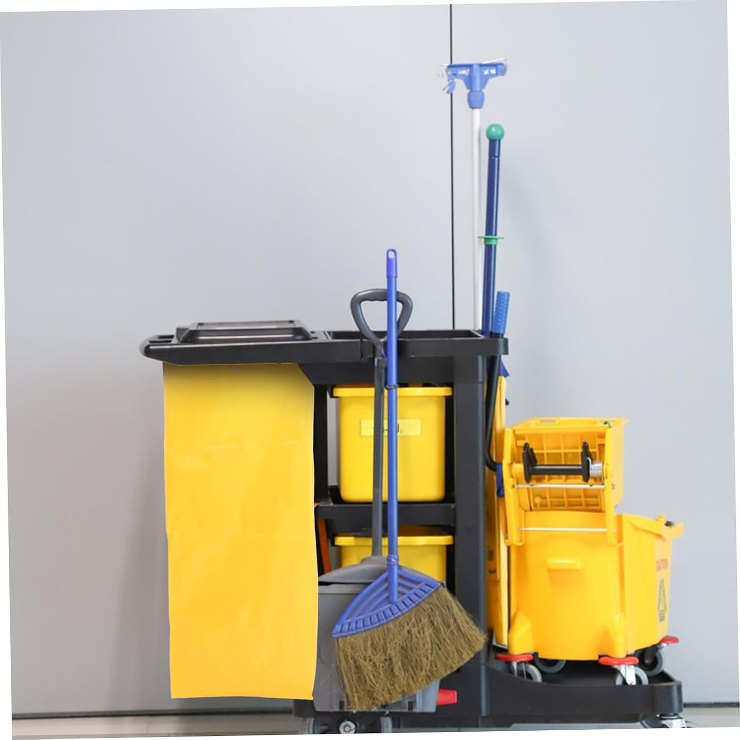 Linen Storage Bag Commercial Janitorial Cart Bag Detachable Cleaning Utility Trolley