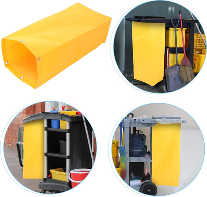 Linen Storage Bag Commercial Janitorial Cart Bag Detachable Cleaning Utility Trolley