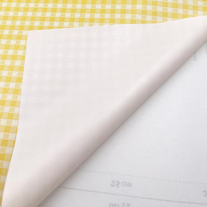 Yellow Check Wallpaper Roll 19.7 ft Long Peel and Stick Wall Decor Waterproof Paper Furniture Countertop Shelf Liner (M-236x17.7 Inch)