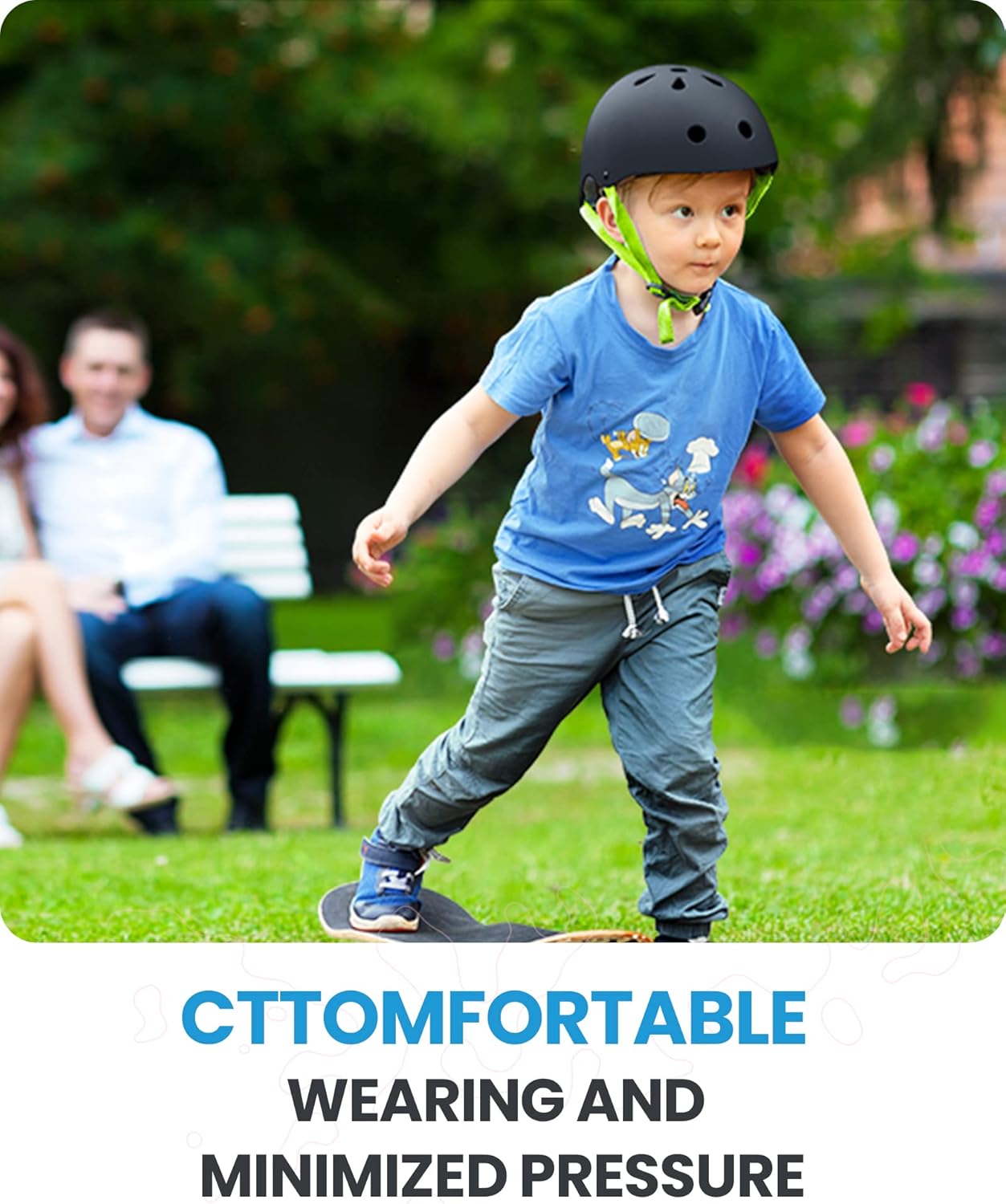 Kids Bike Helmet, Adjustable for Cycling & Skating | ABS shell + EPS foam, Breathable washable liners, CPSC certified, Adjustable dial & strap, Toddler to youth fit