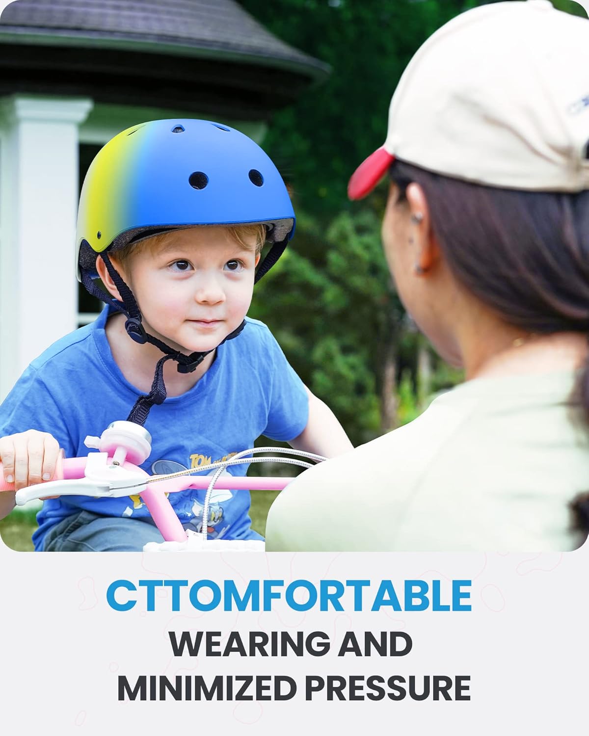 Kids Bike Helmet, Adjustable for Cycling & Skating | ABS shell + EPS foam, Breathable washable liners, CPSC certified, Adjustable dial & strap, Toddler to youth fit