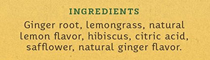 Lemon Ginger Herbal Tea - Naturally Caffeine Free, Non-GMO Project Verified Premium Tea with No Artificial Ingredients, 100 Count (BULK PACKAGING)