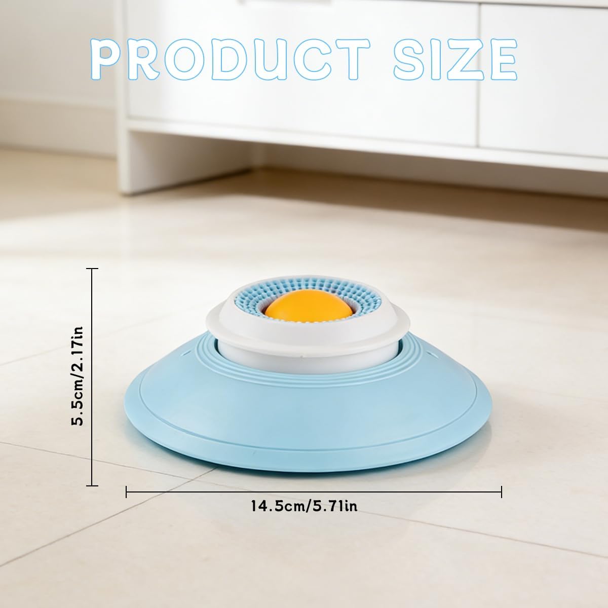 2026 New Dog Lick Sphere, Non-Slip Dogs Liquid Lickbowl, Anxieties Relief Slow Feeder Dog Lick Ball Treat Dispenser, Non-Slip Licking Bowl Enrichment Toys to Keep Them for All Dogs and Cat (Yellow)