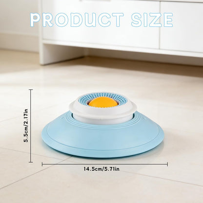 2026 New Dog Lick Sphere, Non-Slip Dogs Liquid Lickbowl, Anxieties Relief Slow Feeder Dog Lick Ball Treat Dispenser, Non-Slip Licking Bowl Enrichment Toys to Keep Them for All Dogs and Cat (Yellow)