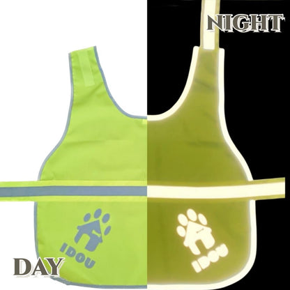 Yellow Oxford Reflective Dog Safety Vest for Walking, Jogging XL | Sturdy oxford reflective dog safety vest, adjustable hi vis gear for walking, jogging, training & casual outdoor hunting