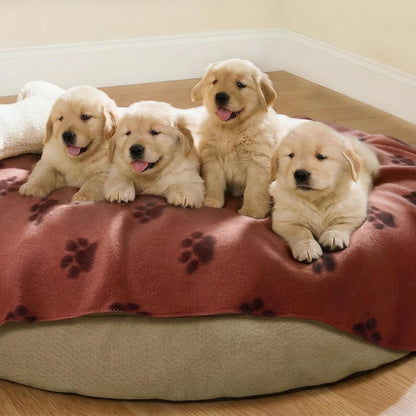 Fleece Dog Blankets 6-Pack, Soft Stretchy for Small Medium Puppy | Keeps pets warm and cozy; 6-pack set for small, medium large; for couch, bed, rescue, adoption