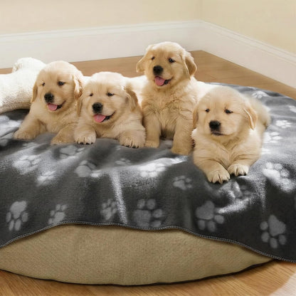 Fleece Dog Blankets 6-Pack, Soft Stretchy for Small Medium Puppy | Keeps pets warm and cozy; 6-pack set for small, medium large; for couch, bed, rescue, adoption