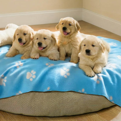 Fleece Dog Blankets 6-Pack, Soft Stretchy for Small Medium Puppy | Keeps pets warm and cozy; 6-pack set for small, medium large; for couch, bed, rescue, adoption
