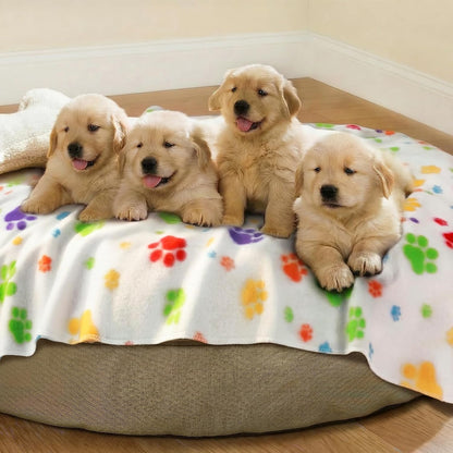 Fleece Dog Blankets 6-Pack, Soft Stretchy for Small Medium Puppy | Keeps pets warm and cozy; 6-pack set for small, medium large; for couch, bed, rescue, adoption