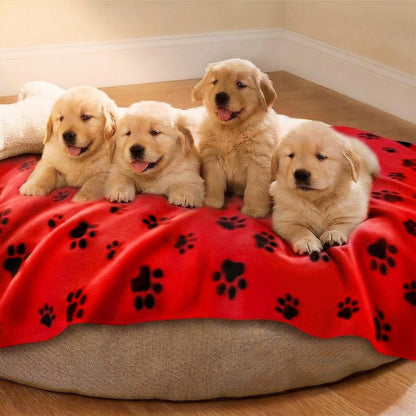 Fleece Dog Blankets 6-Pack, Soft Stretchy for Small Medium Puppy | Keeps pets warm and cozy; 6-pack set for small, medium large; for couch, bed, rescue, adoption