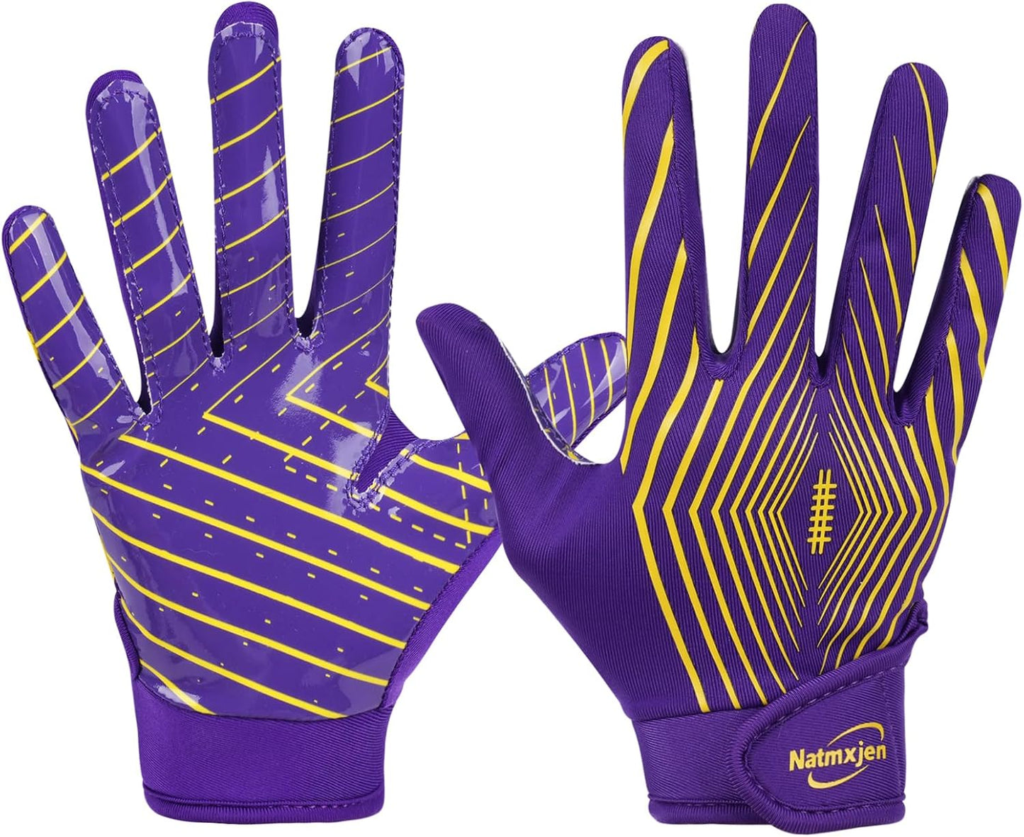Youth Football Gloves Kids Sticky Receiver Gloves Grip Football Glove for Boys and Girls