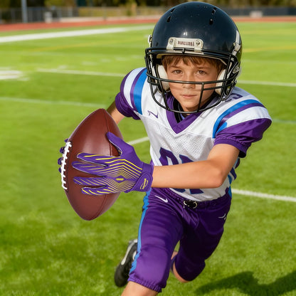 Youth Football Gloves Kids Sticky Receiver Gloves Grip Football Glove for Boys and Girls