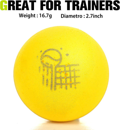 Foam Tennis Balls for Adult Practice Yellow Soft Foam Tennis Balls Bulk for Beginners Man Trainin