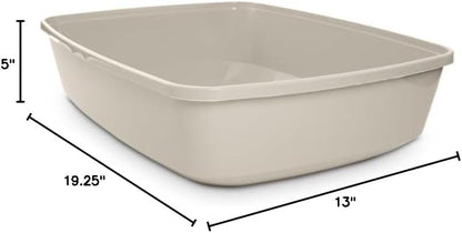 So Phresh Open Cat Litter Box Mushroom Large 19.5" L X 14.8" W X 4.3" H