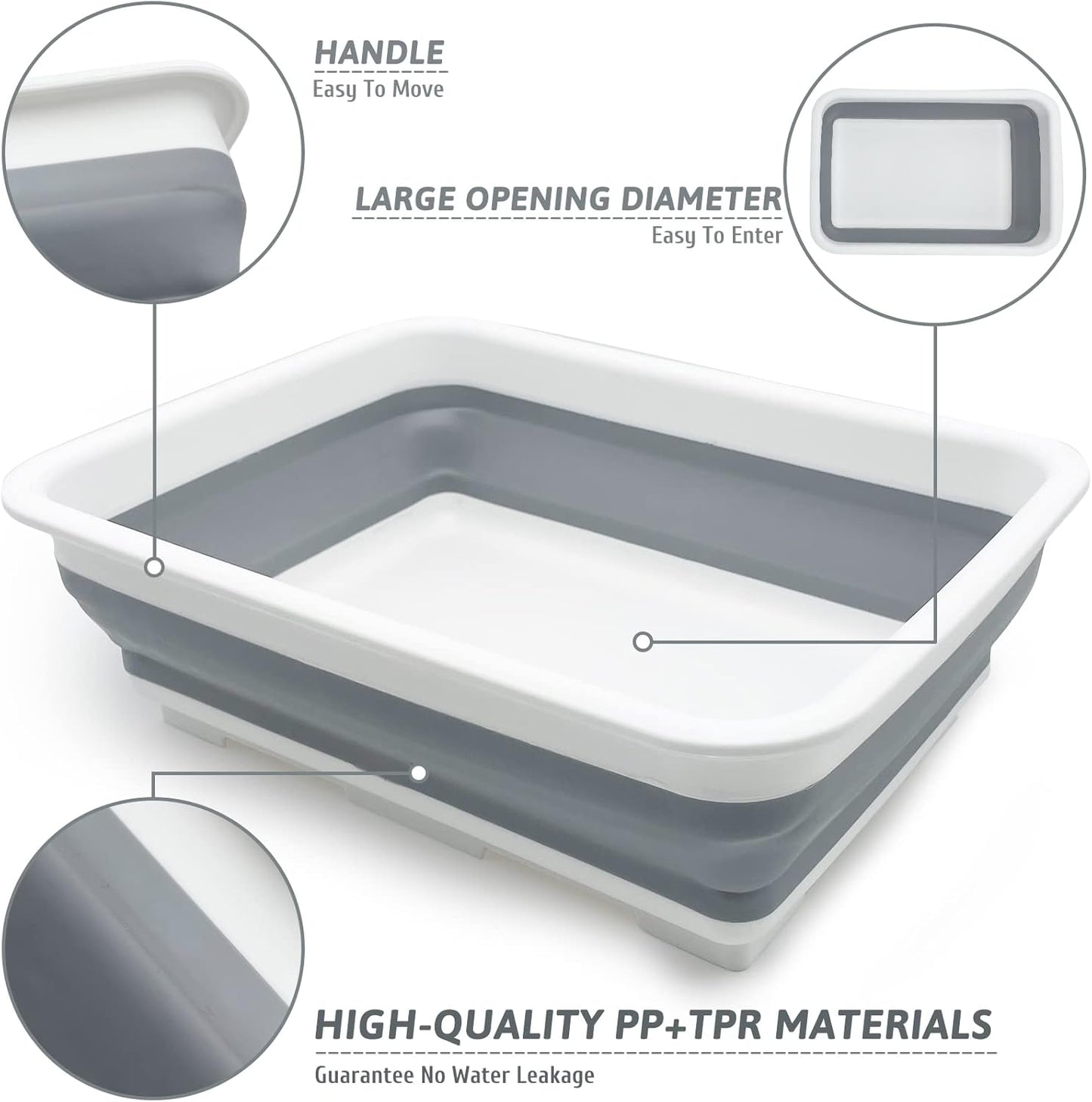 Open Cat Litter Box, Kitten Potty Pan Semi-Enclosed Foldable Waterproof Travel Toilet for Indoor Cats Small Pet Kitty Rabbit Supplies Easy to Clean and Assemble 14.6"×10.6"
