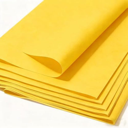 Yellow Large Tissue Paper Bulk for Gift Bags, 100 Sheets, 20x26 Inches, Gift Wrapping Packaging Floral Filler for Birthday Wedding Crafts (Yellow)