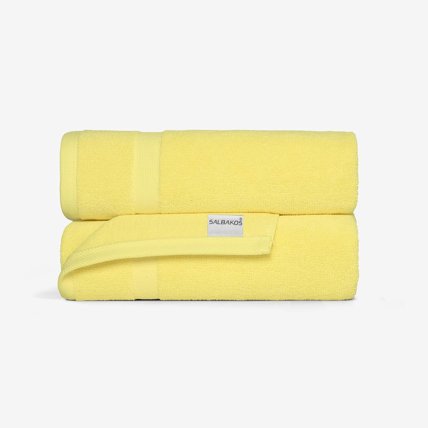 100% Turkish Cotton Bath Mat Set 2-Piece - 20x34 inch, Hotel & Spa Collection, Soft, Absorbent, Long Lasting, Durable Bathroom Rugs | Made in Turkey (Yellow, 2 Bath Mats)