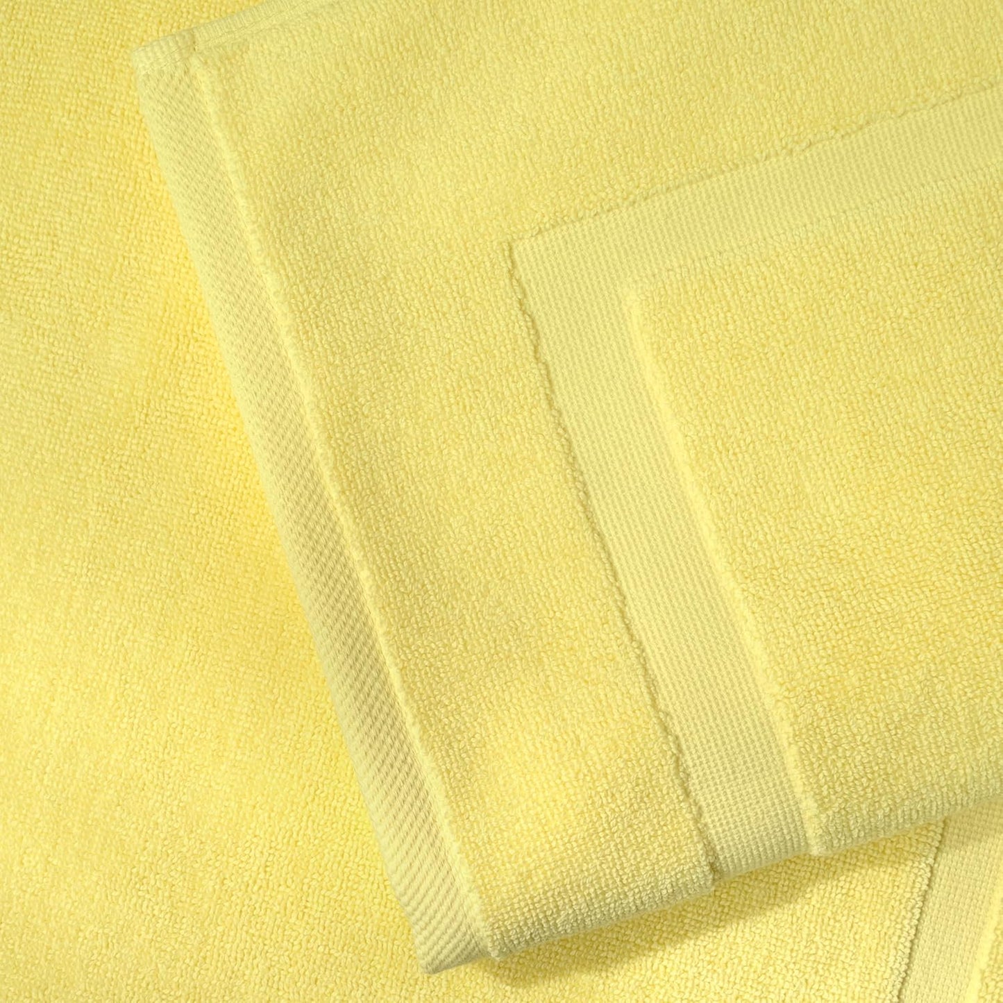 100% Turkish Cotton Bath Mat Set 2-Piece - 20x34 inch, Hotel & Spa Collection, Soft, Absorbent, Long Lasting, Durable Bathroom Rugs | Made in Turkey (Yellow, 2 Bath Mats)