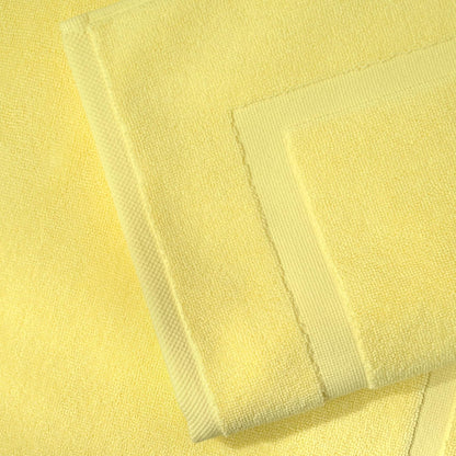 100% Turkish Cotton Bath Mat Set 2-Piece - 20x34 inch, Hotel & Spa Collection, Soft, Absorbent, Long Lasting, Durable Bathroom Rugs | Made in Turkey (Yellow, 2 Bath Mats)