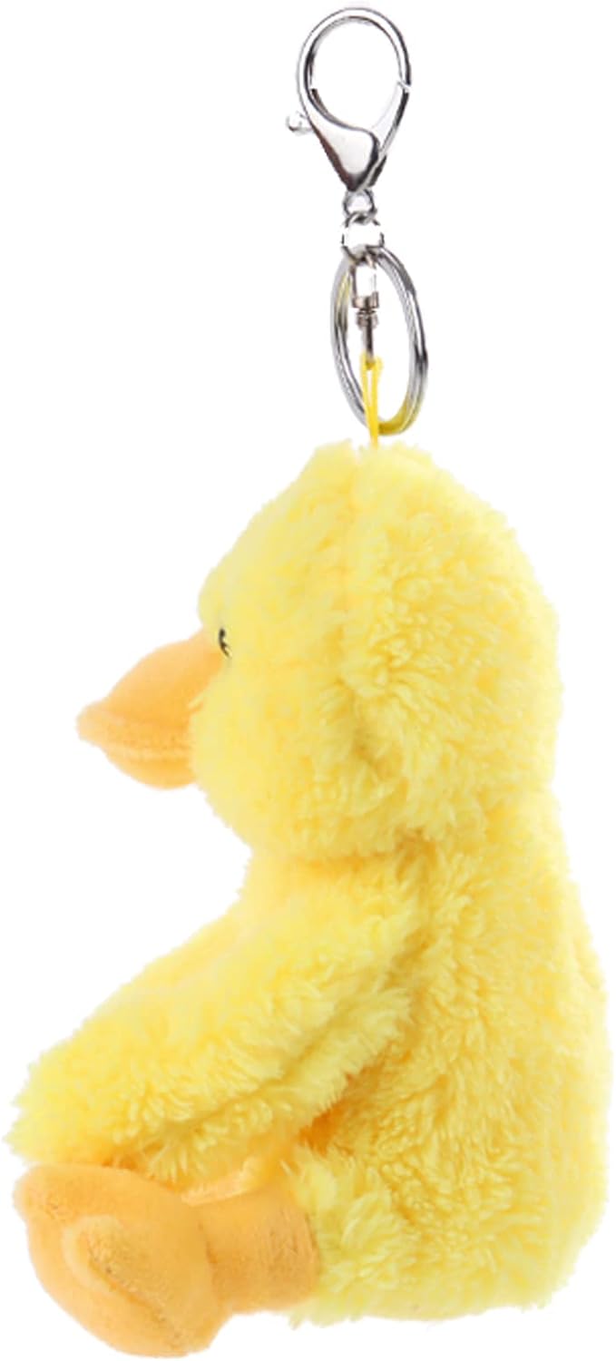 Cute Toys Plush Yellow Duck Stuffed Animal Soft Keychain for Kids Bag, Purse, Backpack, Handbag (6 Inches)