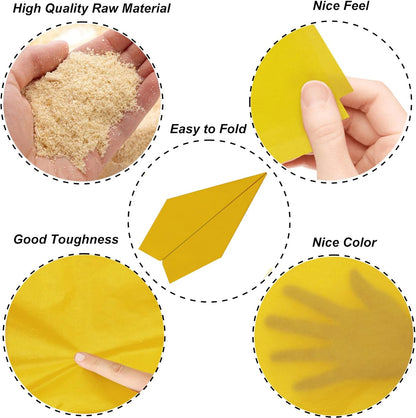 100 Sheets Yellow Tissue Paper 20x14 Inches Tissue Paper for Gift Bags Wrapping Paper Bulk for DIY Crafts Birthday Baby Shower Festival Holidays Decorative