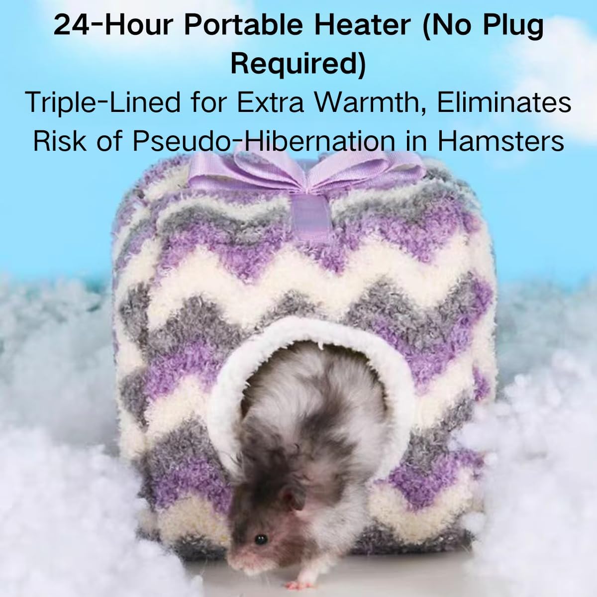 Rat Hamster Warm Bed House Cusion Fleece Hut Cute Toy Nest for Mini Small Animal Mice, Sugar Glider, Dwraf Hamster (Yellow,Small)