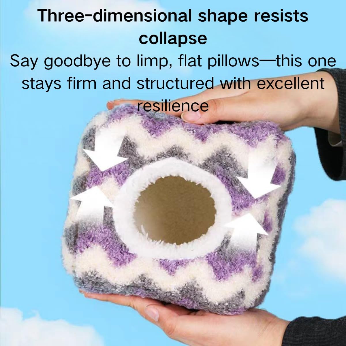 Rat Hamster Warm Bed House Cusion Fleece Hut Cute Toy Nest for Mini Small Animal Mice, Sugar Glider, Dwraf Hamster (Yellow,Small)
