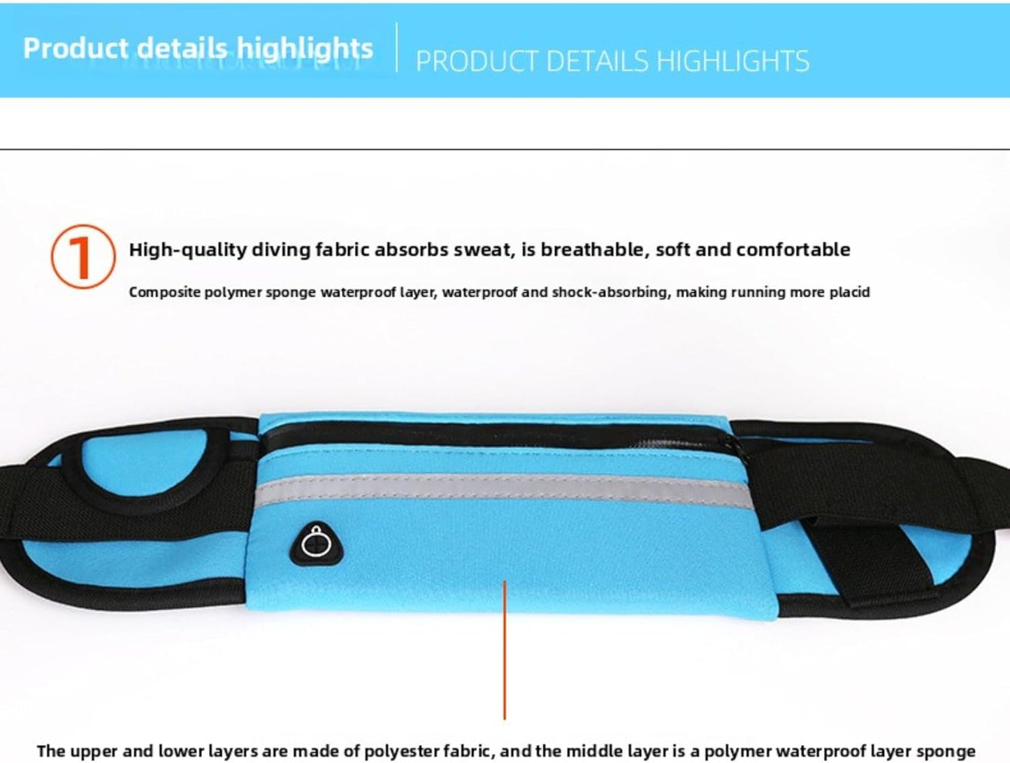 Running Waist Bag with Water Bottle Holder – No-Bounce Phone Belt for Men Women, Sweatproof Reflective Running Fanny Pack for Workout Hiking, Yellow, M, Waterproof waist