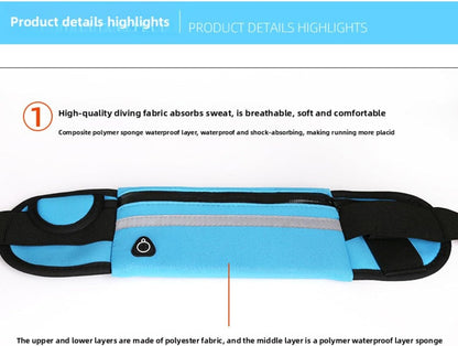 Running Waist Bag with Water Bottle Holder – No-Bounce Phone Belt for Men Women, Sweatproof Reflective Running Fanny Pack for Workout Hiking, Yellow, M, Waterproof waist