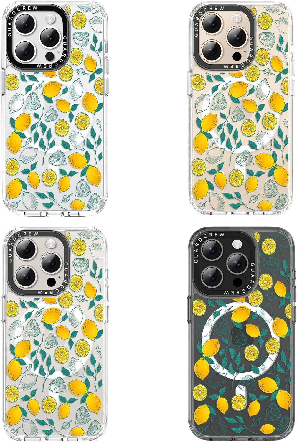 Magnetic for iPhone 16 Pro Max Case, [Fresh Yellow Lemon] Fruit Design for Women Girls, [11FT Military-Grade Drop Tested] Compatible with MagSafe, Slim Shockproof Aesthetic Cover, 6.9"