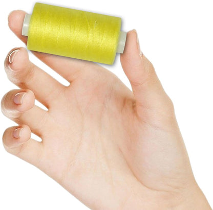 All Purpose Sewing Thread-2 Spools of Hand Polyester Sewing Thread for Sewing Machine for Hand and Machine Sewing(Bright Yellow, 2 spools)