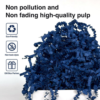 1LB Crinkle Paper Shred Filler for Gift Box Bag and Basket On Holidays(Light Yellow)