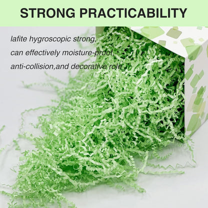 1LB Crinkle Paper Shred Filler for Gift Box Bag and Basket On Holidays(Light Yellow)