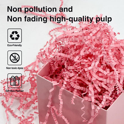 1LB Crinkle Paper Shred Filler for Gift Box Bag and Basket On Holidays(Light Yellow)